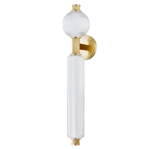 Corbett Lighting Atom Vintage Brass LED Sconce