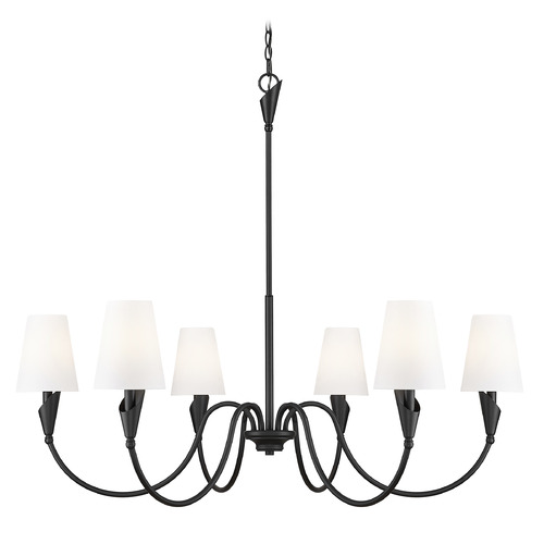 Z-Lite Z-Lite Claudelle Matte Black Chandelier 4014-46MB