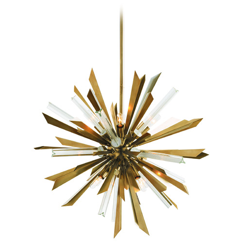 Waldorf Small Chandelier in Antique Brass by Arteriors Home