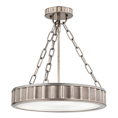 Hudson Valley Lighting Middlebury Historic Nickel Semi-Flush Mount by Hudson Valley Lighting 901-HN