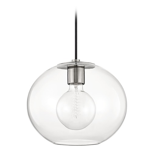 Mitzi by Hudson Valley Margot Polished Nickel Pendant by Mitzi by Hudson Valley H270701L-PN