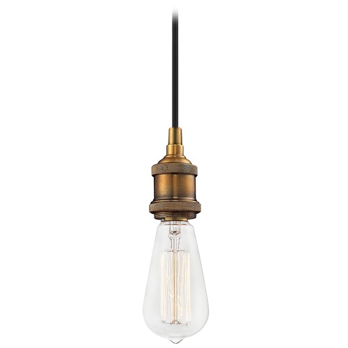 Matteo Lighting Bulstrodes Workshop Warm Gold Mini Pendant by Matteo Lighting C46100WG