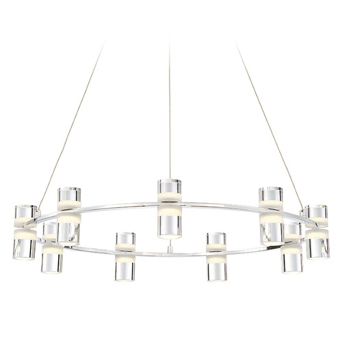 Eurofase Lighting Netto 25-Inch Chandelier in Chrome by Eurofase Lighting 33724-010