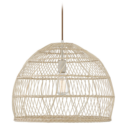 Meridian 20-Inch Rattan Pendant in Natural Rattan by Meridian M70106NR