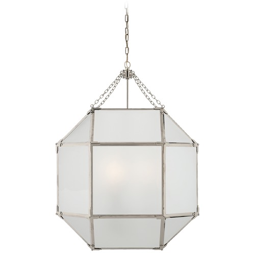 Visual Comfort Signature Collection Suzanne Kasler Morris Lantern in Polished Nickel by Visual Comfort Signature SK5010PNFG