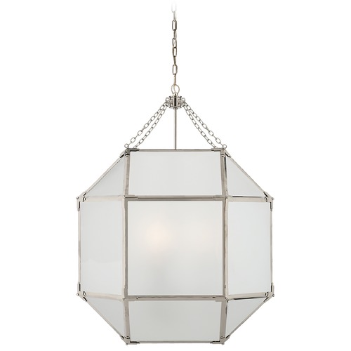 Suzanne Kasler Morris Lantern in Polished Nickel by Visual Comfort Signature