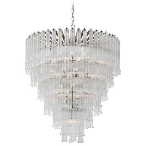 Julie Neill Lorelei X-Large Chandelier in Nickel by Visual Comfort Signature