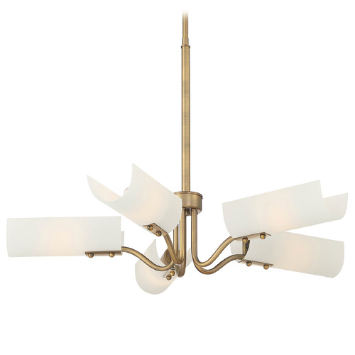 Designers Fountain Manhasset Old Satin Brass Chandelier