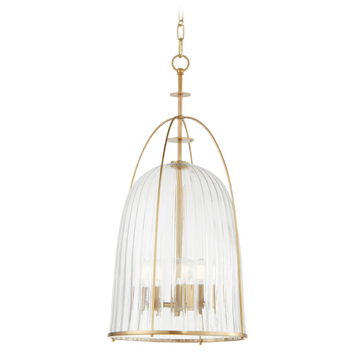 Alice Aged Brass Pendant with by Quorum Lighting