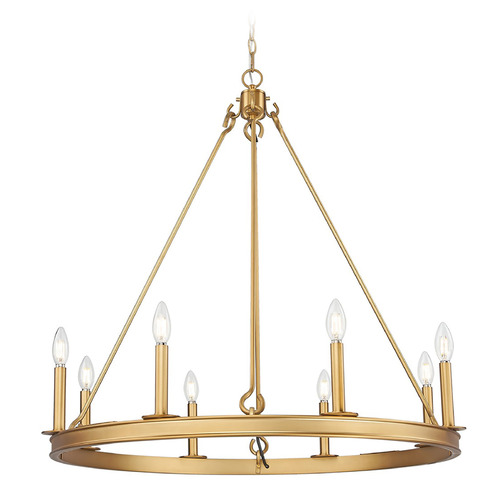Z-Lite Z-Lite Barclay Rubbed Brass Chandelier 482R-8RB