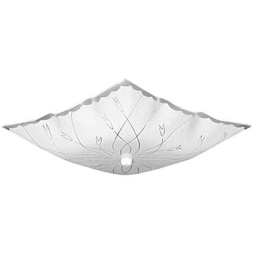 Progress Lighting Square Glass White Flushmount Light