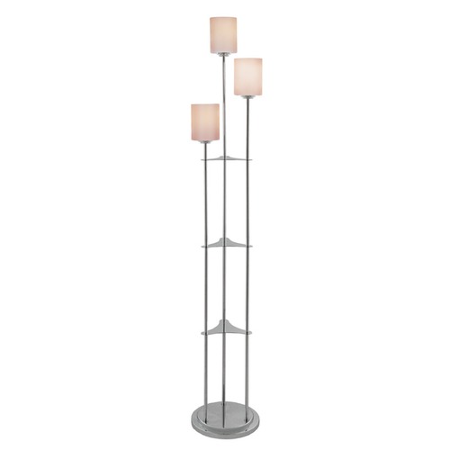 Lite Source Lighting Bess Brushed Nickel Floor Lamp by Lite Source Lighting LS-80700BN