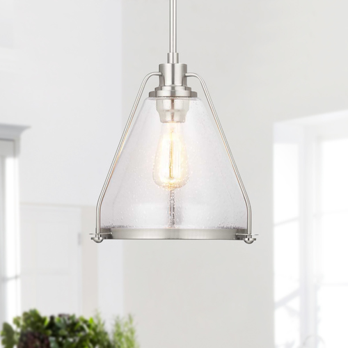 Progress Lighting Range Brushed Nickel Pendant by Progress Lighting P500135-009