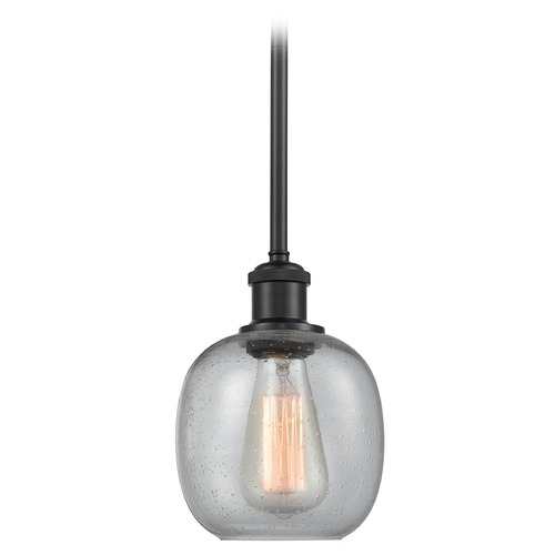 Innovations Lighting Innovations Lighting Belfast Matte Black Mini-Pendant Light with Globe Shade 516-1S-BK-G104