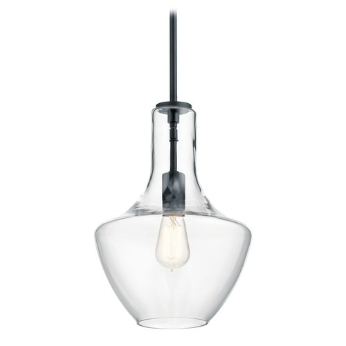 Everly 15.25-Inch High Black Pendant by Kichler Lighting