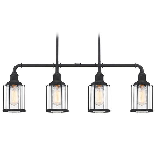 Ludlow Earth Black Linear Light by Quoizel Lighting