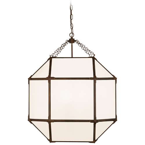 Suzanne Kasler Morris Large Lantern in Antique Zinc by Visual Comfort Signature