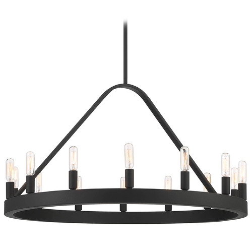 Designers Fountain Carousel Black Chandelier