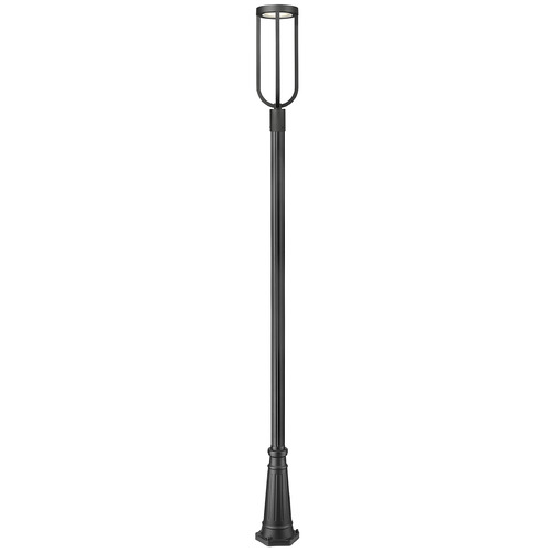 Z-Lite Leland Sand Black LED Post Light