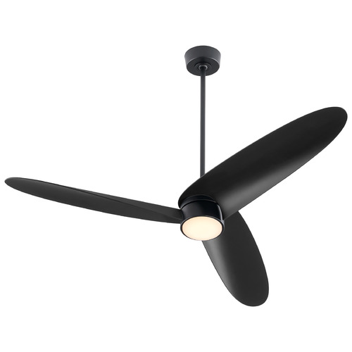 Brisa Matte Black LED Ceiling Fan by Quorum Lighting