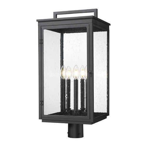 Z-Lite Hartwell Sand Black Post Light