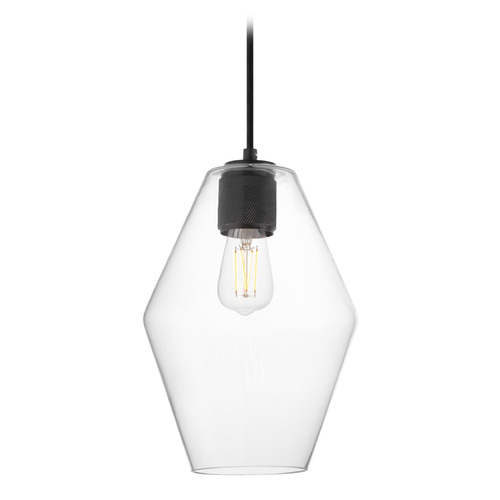 Maxim Lighting Maxim Lighting Geode Black Mini-Pendant Light with Bowl / Dome Shade 21335CLBK