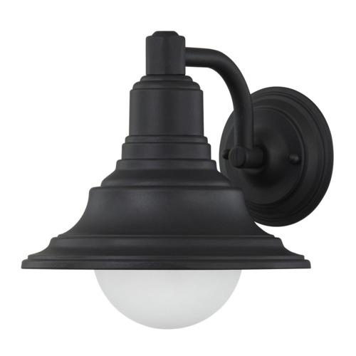 Dolan Designs Lighting Bayside 9.25-Inch Medium Size Black Outdoor Wall Light 9285-50