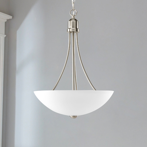Gather Pendant in Brushed Nickel by Progress Lighting