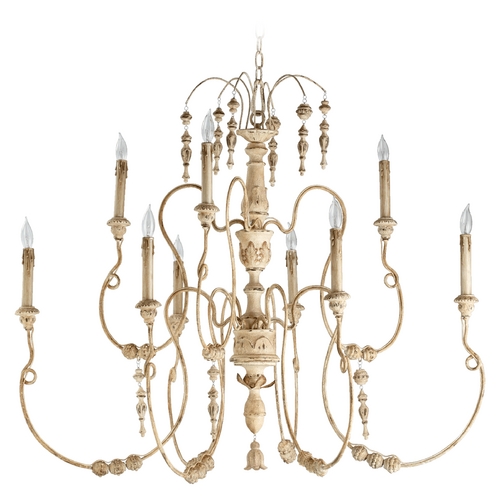 Salento 9-Light Chandelier in Persian White by Quorum Lighting