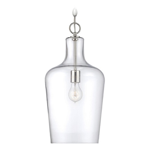 Franklin Polished Nickel Mini Pendant by Savoy House