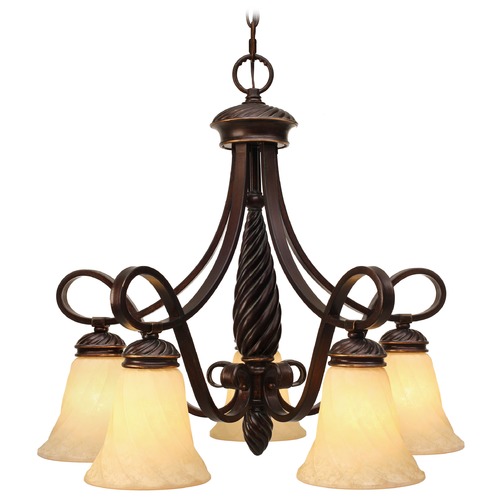 Torbellino Cordoban Bronze Chandelier by Golden Lighting