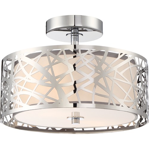 Quoizel Lighting Abode Polished Chrome Semi-Flush by Quoizel Lighting PCAE1712C