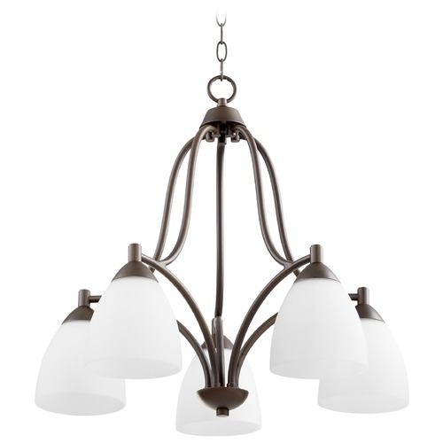 Barkley Oiled Bronze Chandelier by Quorum Lighting