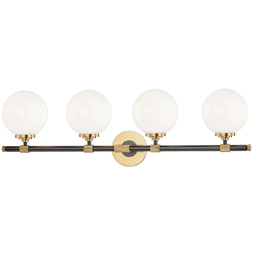 Hudson Valley Lighting Hudson Valley Lighting Bowery Aged Brass & Aged Old Bronze Bathroom Light 3704-AOB