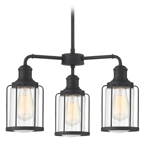 Ludlow Earth Black Chandelier by Quoizel Lighting