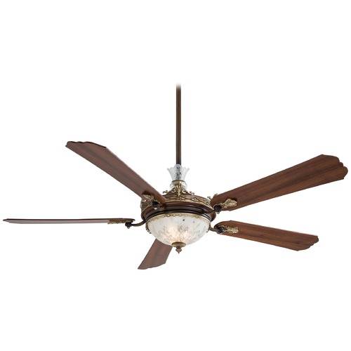 Cristafano 68-Inch LED Fan in Belcaro Walnut by Minka Aire