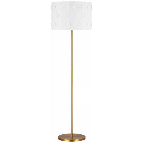Dottie Floor Lamp in Burnished Brass by Visual Comfort Studio