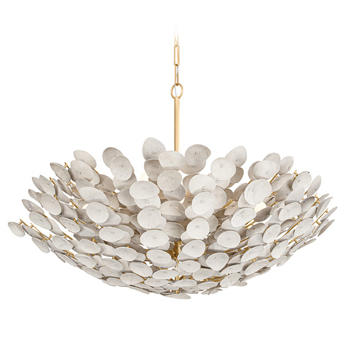 Corbett Lighting Aimi Vintage Gold Leaf Chandelier