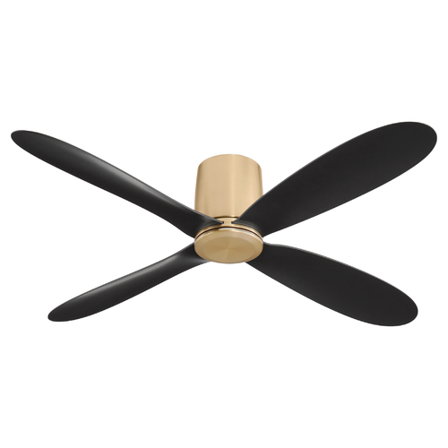 Myriad 56-Inch Hugger Smart Fan in Aged Brass by Oxygen Lighting