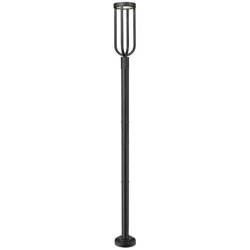 Z-Lite Leland Sand Black LED Post Light