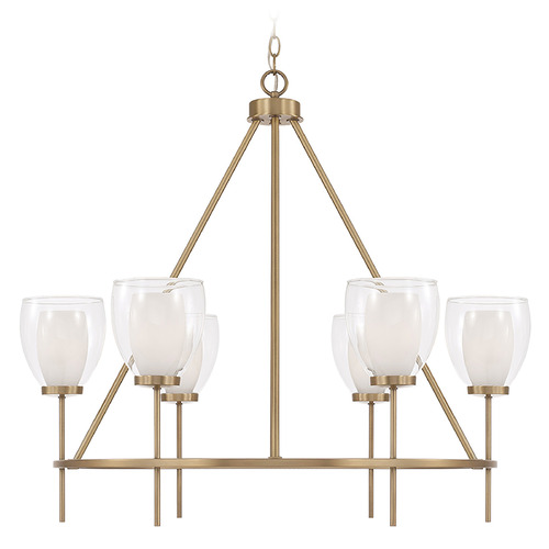 Joss Chandelier in Aged Brass by Capital Lighting