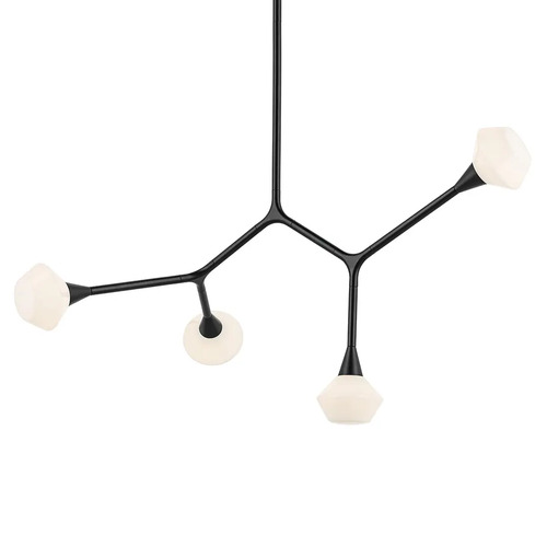 Cassius 39.50-Inch Linear Chandelier in Black by Kichler Lighting