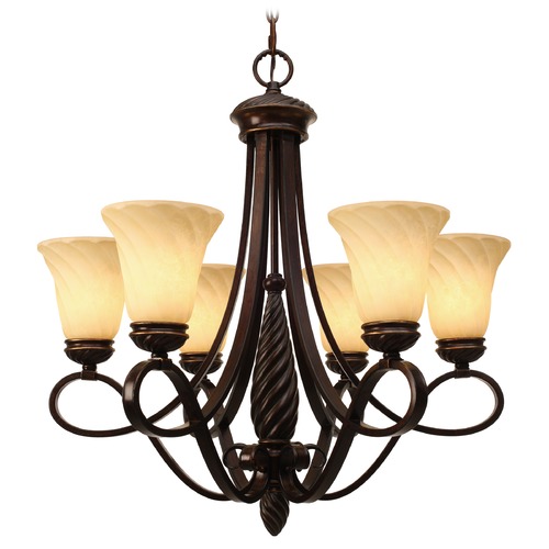 Torbellino Cordoban Bronze Chandelier by Golden Lighting