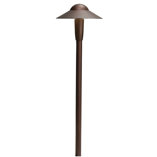 6-Inch Dome 12V LED Path Light in Bronze 3000K by Kichler Lighting