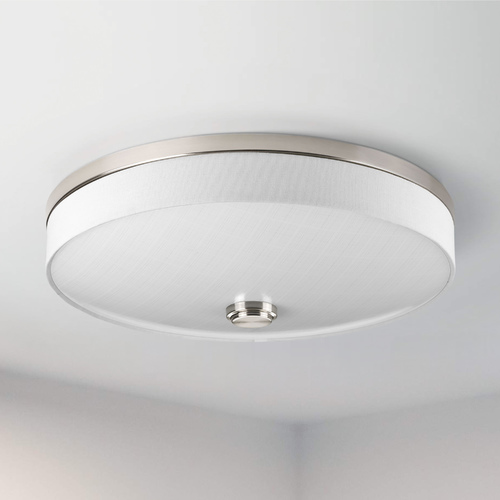 Weaver LED Brushed Nickel Flush Mount by Progress Lighting