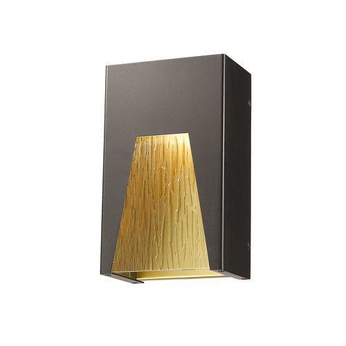 Z-Lite Millenial Bronze Gold LED Outdoor Wall Light by Z-Lite 561S-DBZ-GD-CSL-LED