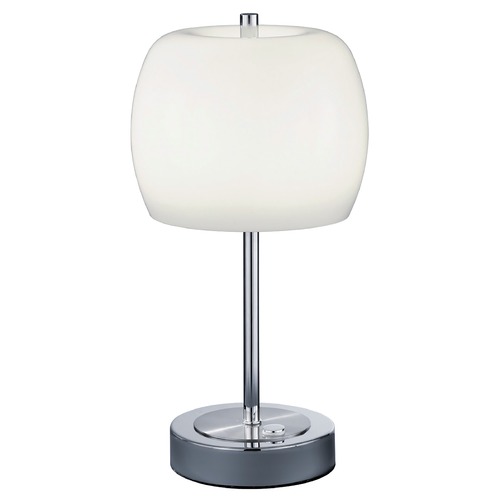 Pear Satin Nickel LED Table Lamp by Arnsberg