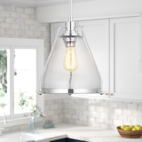 Progress Lighting Range Polished Nickel Pendant by Progress Lighting P500135-104