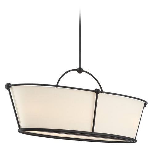 Eurofase Lighting Pulito 38-Inch Island Pendant in Matte Black by Eurofase Lighting 39046-017