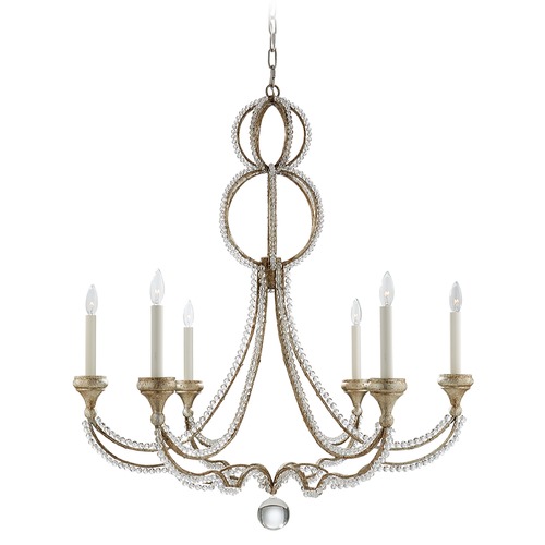 Visual Comfort Signature Collection Niermann Weeks Milan Chandelier in Venetian Silver by Visual Comfort Signature NW5031VS